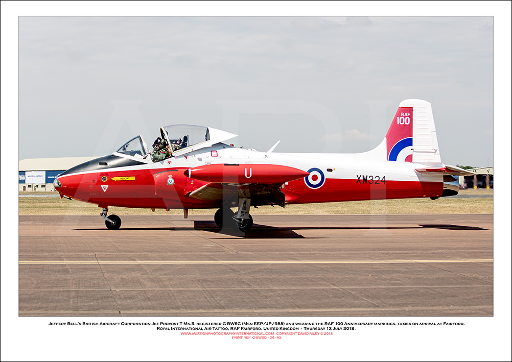 G-BWSG - Jeffery Bell�s British Aircraft Corporation Jet Provost T Mk.5  (Msn EEP/JP/988) - 04
