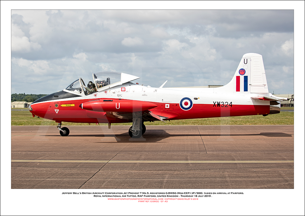G-BWSG - Jeffery Bell�s British Aircraft Corporation Jet Provost T Mk.5  (Msn EEP/JP/988) - 07