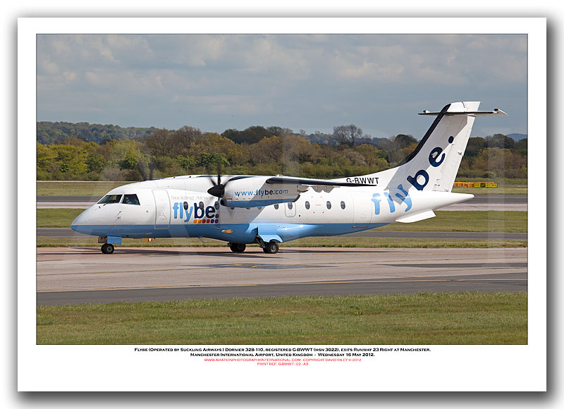 G-BWWT - Flybe (Operated by Suckling Airways) Dornier 328-110 (Msn 3022) - 01