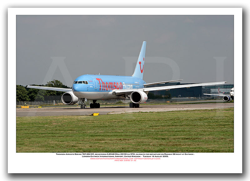 G-BYAB - Thomson Airways Boeing 767-204 ER (Msn 25139 Ln 373) - 01