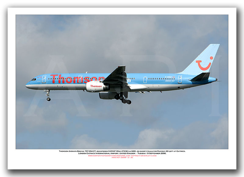 G-BYAP - Thomson Airways Boeing 757-204 ET (Msn27236 Ln 600) - 01