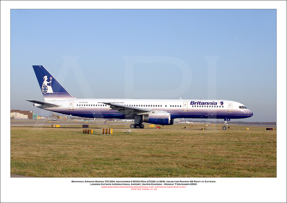 G-BYAS - Britannia Airways Boeing 757-204  (Msn 27238 Ln 604) - 01