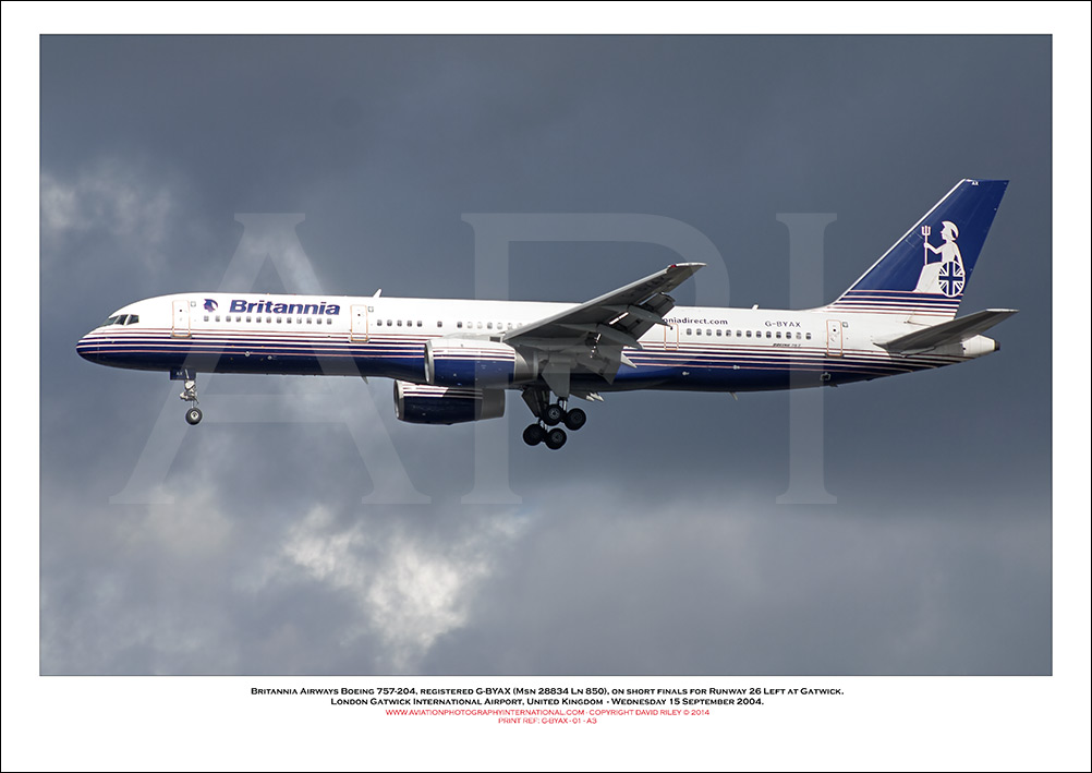 G-BYAX - Britannia Airways Boeing 757-204 (Msn 28834 Ln 850 - 01
