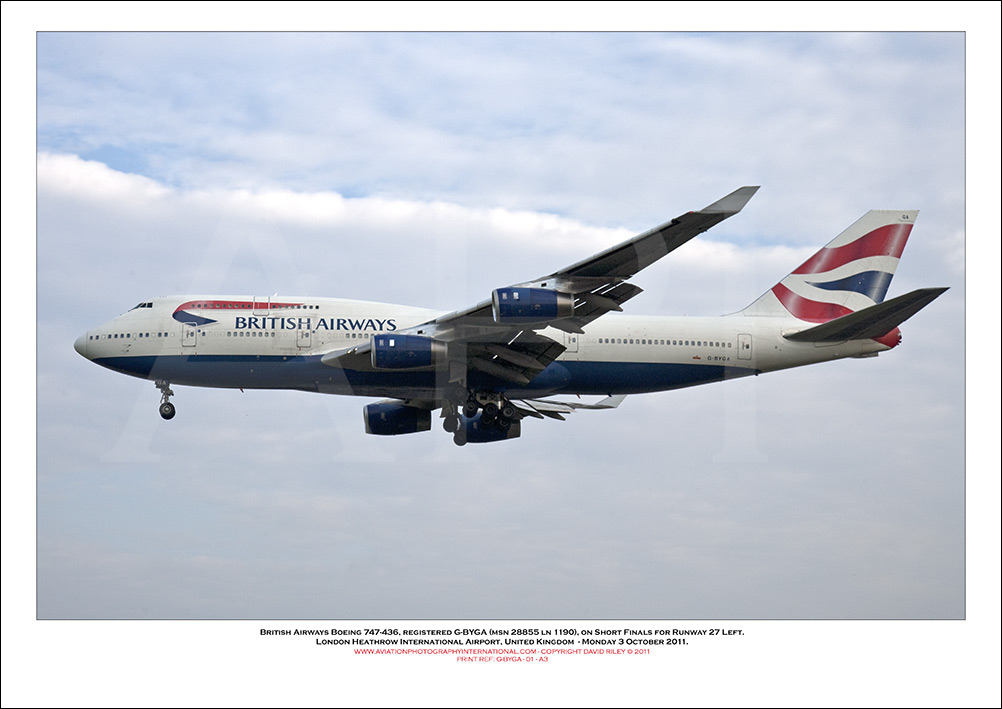 G-BYGA - British Airways Boeing 747-436 (Msn28855 ln 1190) - 01