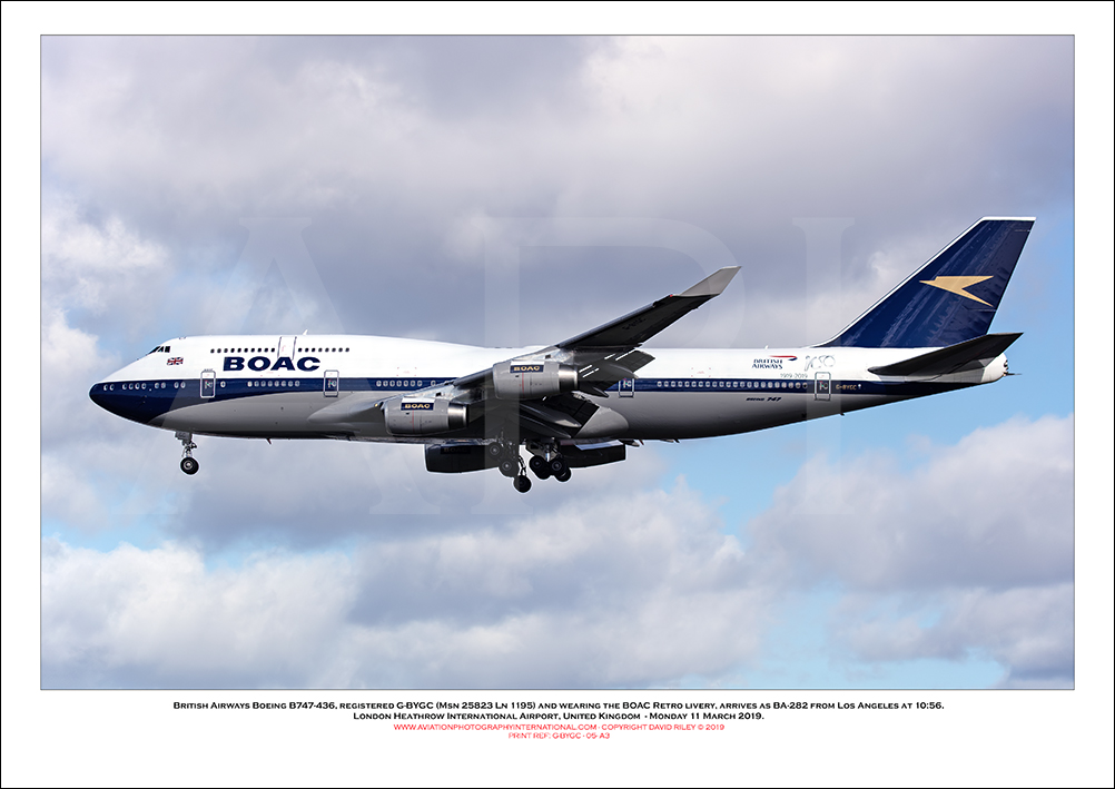G-BYGC - British Airways (BOAC Historical Livery) Boeing 747-436 (Msn 25823 ln 1195) - 05