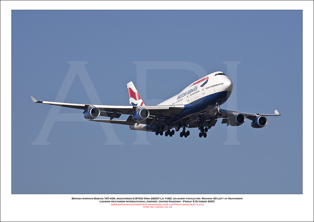 G-BYGD - British Airways Boeing 747-436 (Msn 28857 ln 1196) - 02