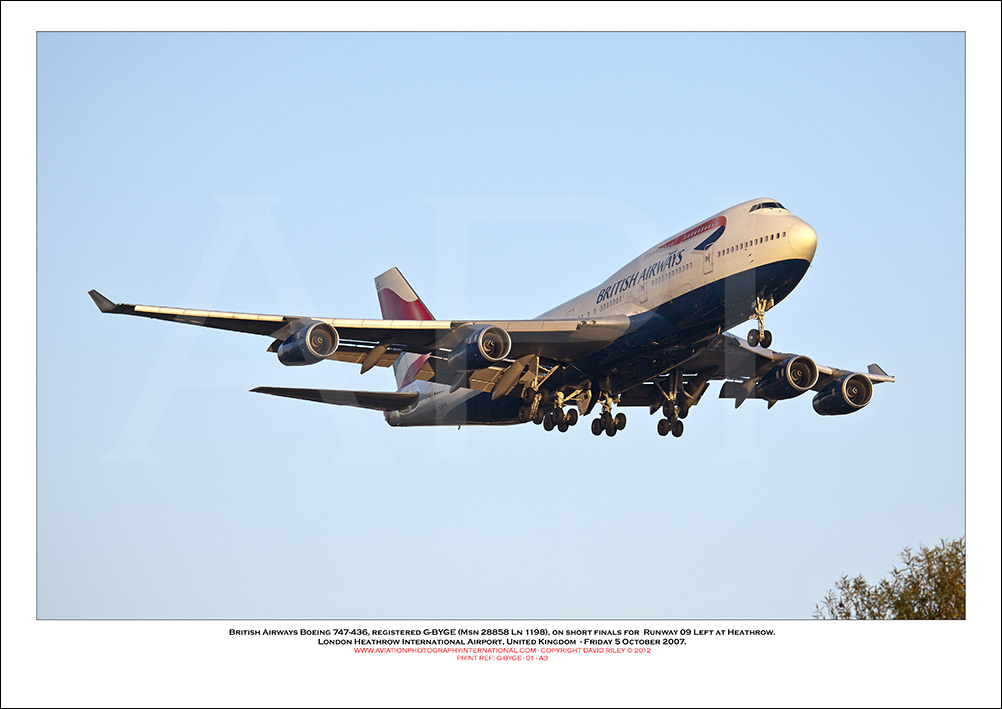 G-BYGE - British Airways Boeing 747-436 (Msn 28858 ln 1198) - 01
