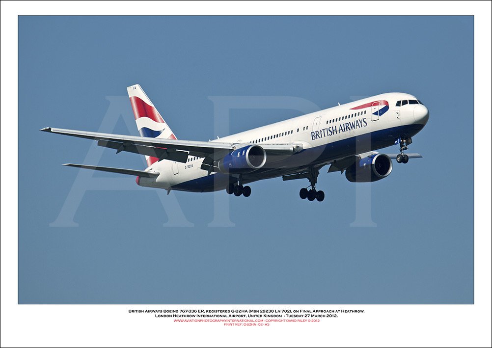 G-BZHA - British Airways Boeing 767-336 ER (Msn 29230 ln 702) - 02