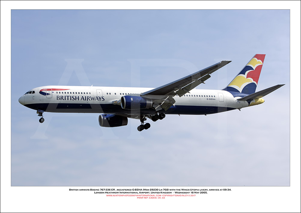 G-BZHA - British Airways Boeing 767-336 ER (Msn 29230 ln 702) - 05