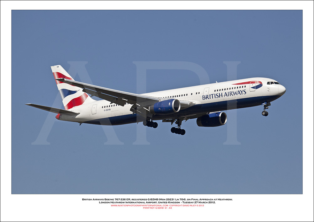 G-BZHB - British Airways Boeing 767-336 ER (Msn 29231 ln 704) - 01