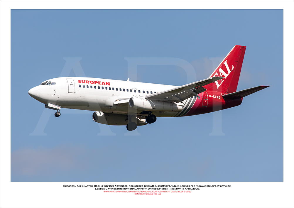 G-CEAD  -European Air Charter Boeing 737-229 Adv  (Msn 21137 Ln 421) - 02