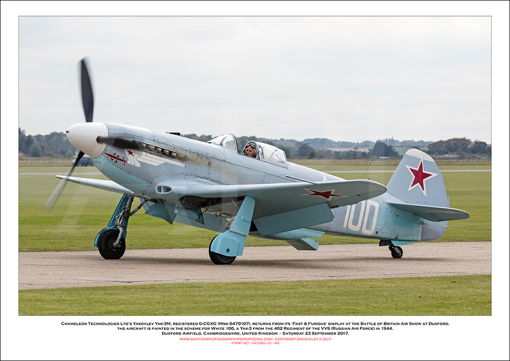 G-CGXG -  Yakovlev Yak-3M  (Msn  047010) - 01