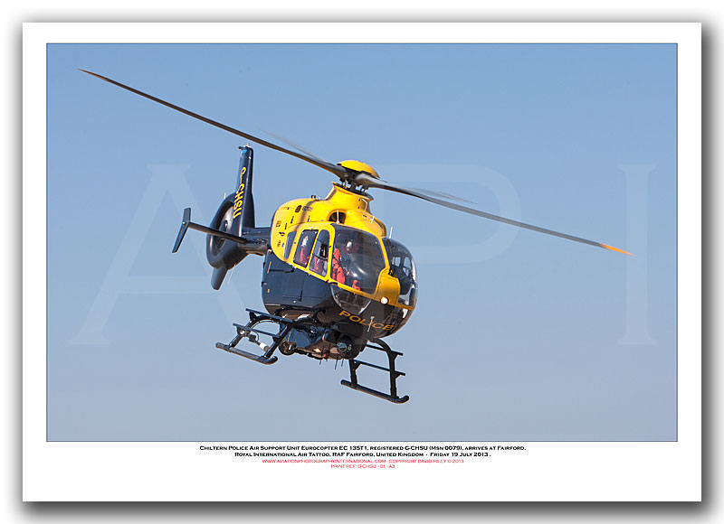  G-CHSU  - Chiltern Police Air Support Unit Eurocopter EC 135T1  (Msn 0079) - 01