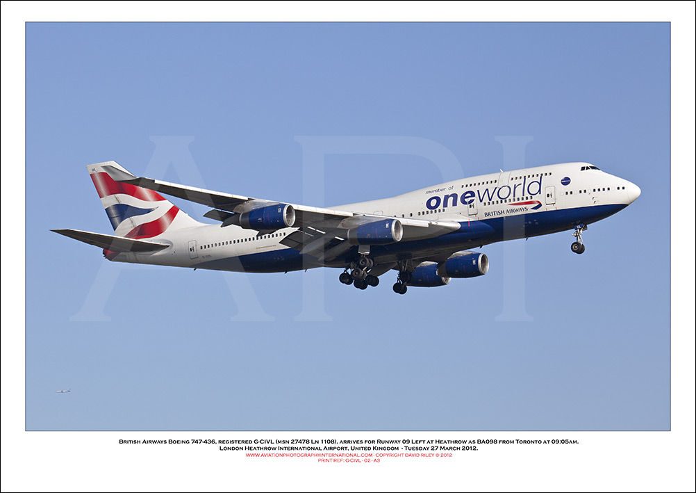 G-CIVL - British Airways Boeing 747-436 (Msn 27478 ln 1108) - 02