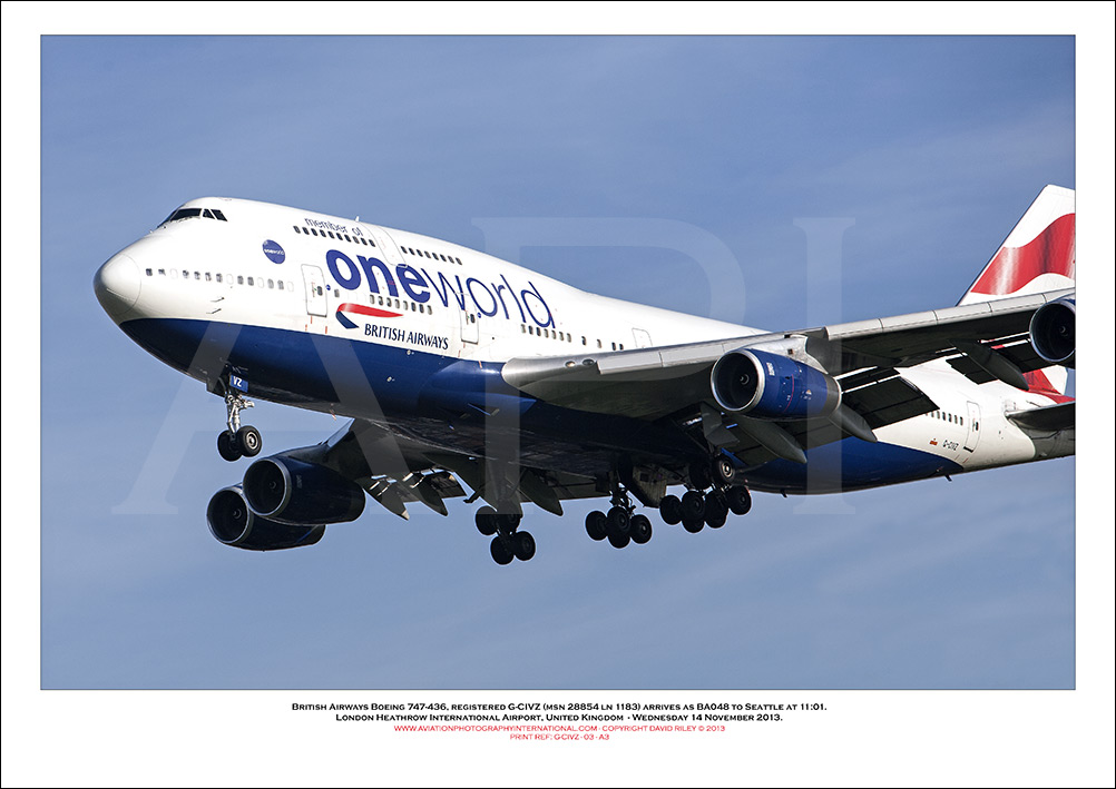 G-CIVZ - British Airways Boeing 747-436 (Msn 28854 ln 1183) - 03