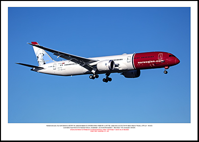 G-CKWA - Norwegian Air UK Boeing 787-9 (Msn 63315 Ln 673) - 01