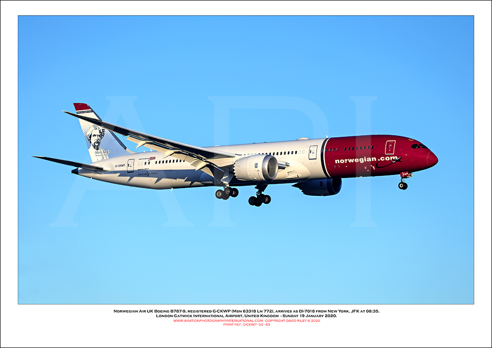 G-CKWP - Norwegian Air UK Boeing 787-9 (Msn 63318 Ln 772) - 02