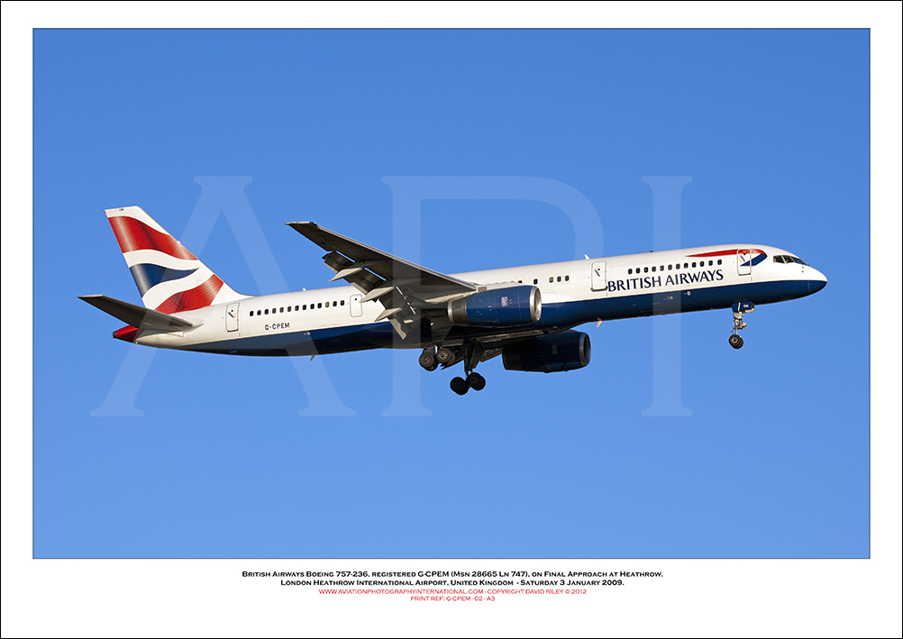 G-CPEM - British Airways Boeing 757-236 (Msn 28665 ln747) - 02
