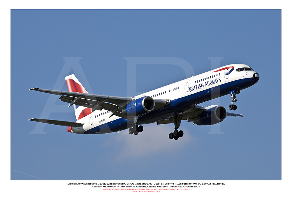 G-CPEO - British Airways Boeing 757-236 (Msn28667 ln762) - 01