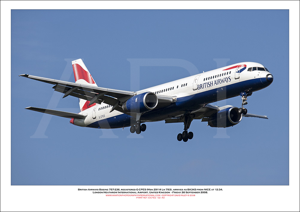 G-CPES - British Airways Boeing 757-236 (Msn 29114 Ln 793) - 02