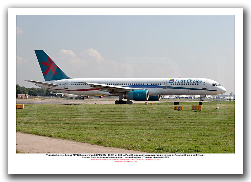 G-CPEU - Thomson Airways Boeing 757-236 (Msn 29941 Ln 864) - 01