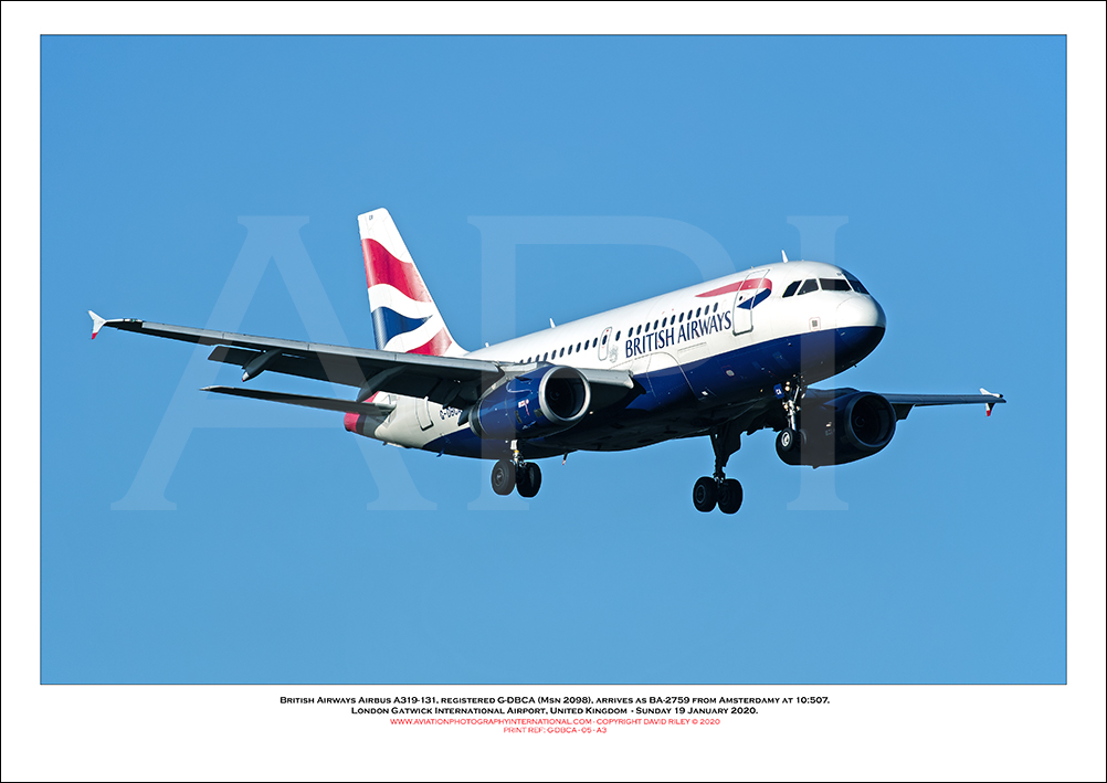 G-DBCA - British Airways Airbus A319-131 (Msn 2098 ) - 05