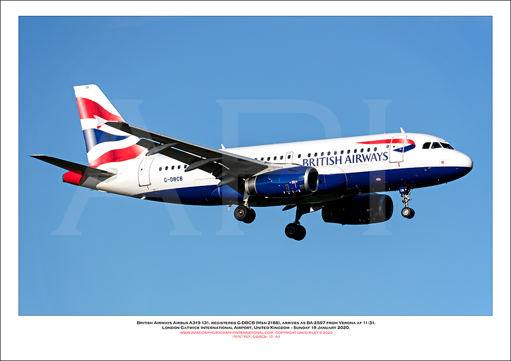 G-DBCB - British Airways Airbus A319-131 (Msn 2188 ) - 10