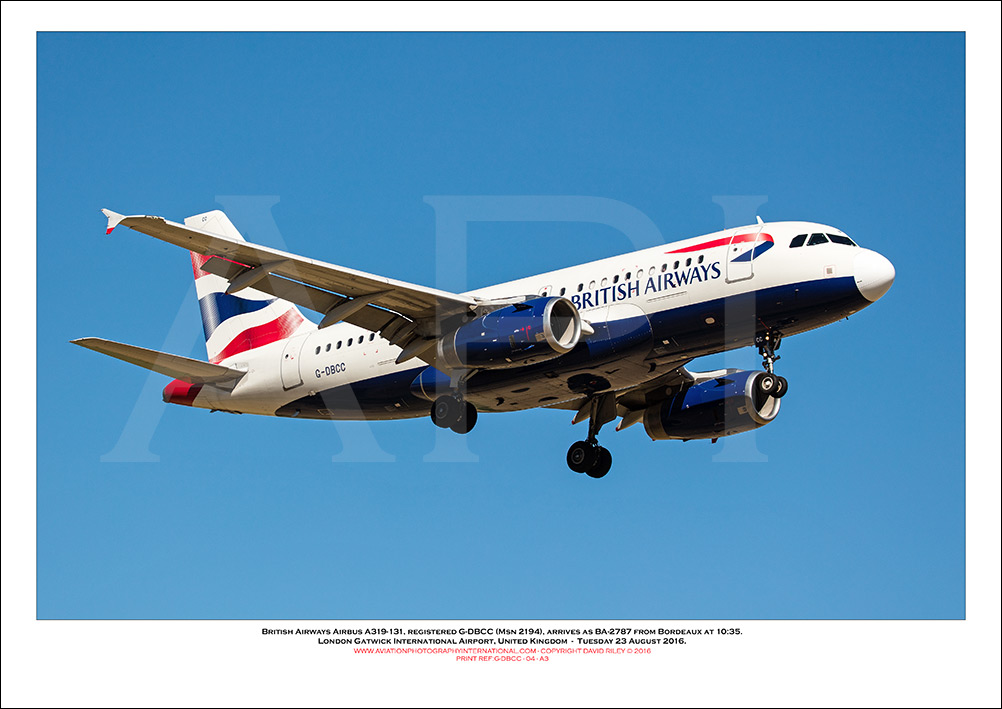 G-DBCC - British Airways Airbus A319-131 (Msn 2194 ) - 04