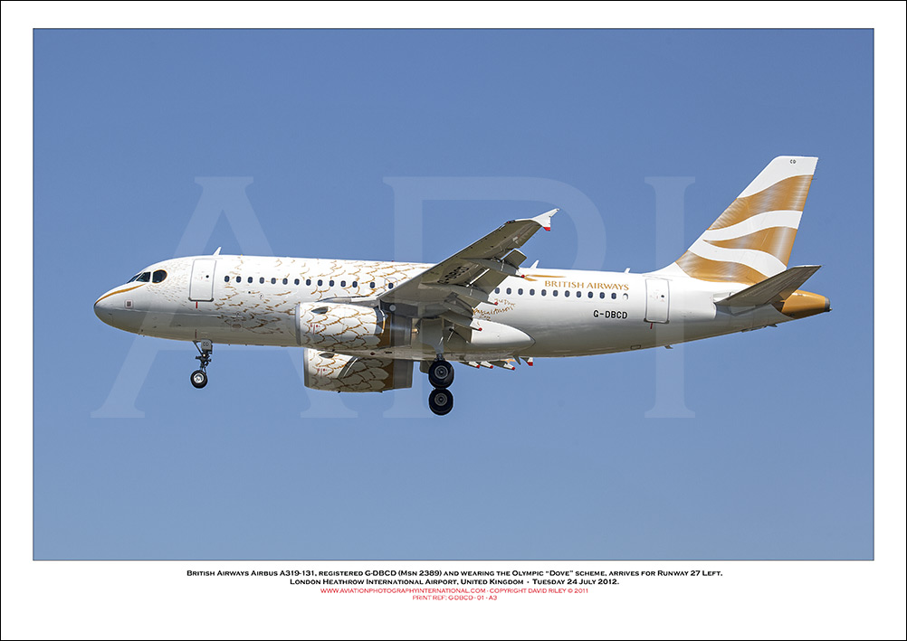 G-DBCD - British Airways Airbus A319-131 (Msn 2389 ) - 01