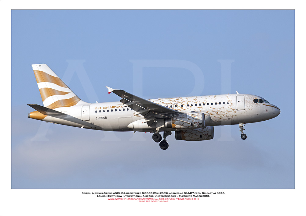 G-DBCD - British Airways Airbus A319-131 (Msn 2389 ) - 02