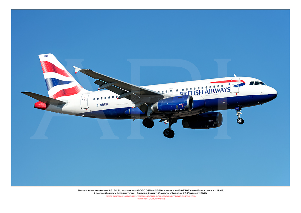 G-DBCD - British Airways Airbus A319-131 (Msn 2389 ) - 06