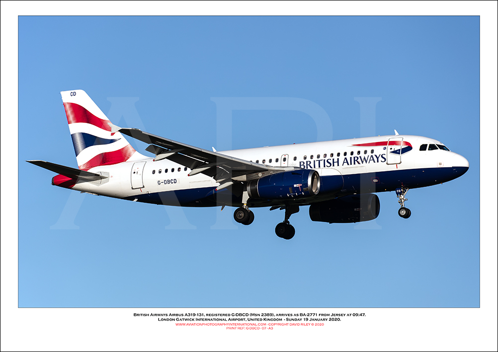 G-DBCD - British Airways Airbus A319-131 (Msn 2389 ) - 07