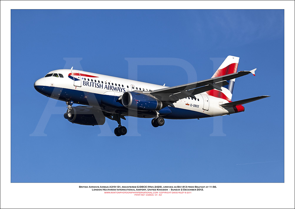 G-DBCE - British Airways Airbus A319-131 (Msn 2429 ) - 01