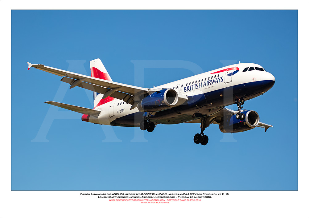 G-DBCF - British Airways Airbus A319-131 (Msn 2466 ) - 04
