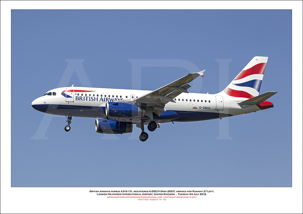 G-DBCH - British Airways Airbus A319-131 (Msn 2697 ) - 01