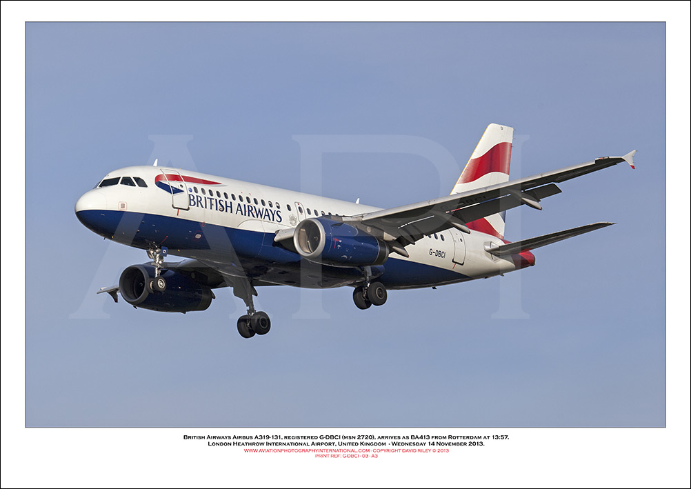  G-DBCI - British Airways Airbus A319-131 (Msn 2720 ) - 03