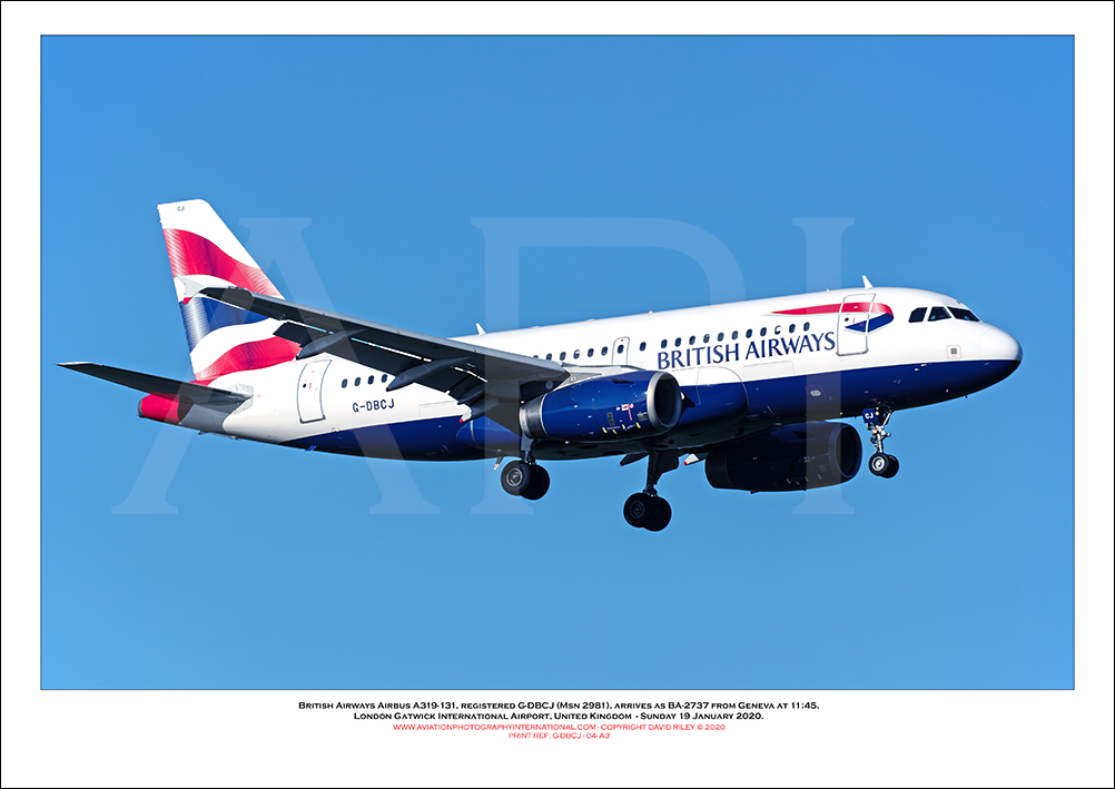  G-DBCJ - British Airways Airbus A319-131 (Msn 2981 ) - 04