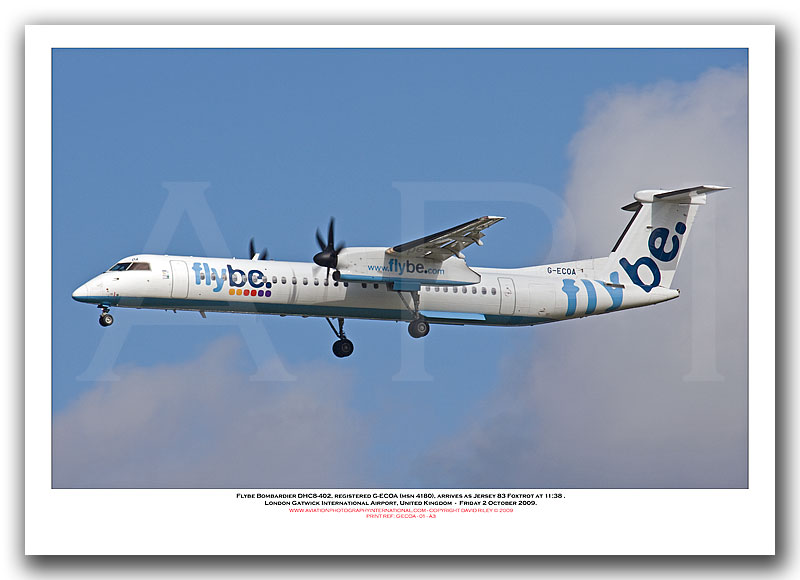 G-ECOA - Flybe Bombardier DHC8-402  (Msn 4180) - 01