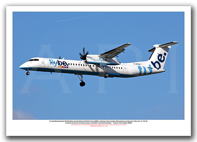 G-ECOG- Flybe Bombardier DHC8-402  (Msn 4220) - 01