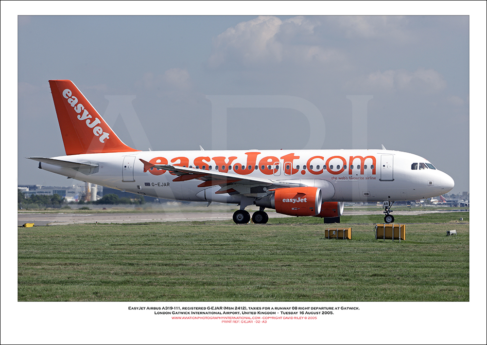 G-EJAR - easyJet Airbus A319-111 (Msn 2412 ) - 02