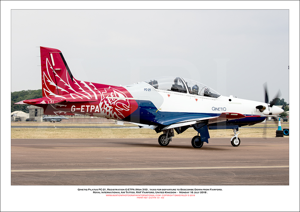 G-ETPA - Qinetiq Pilatus PC-21 (Msn 310) - 01