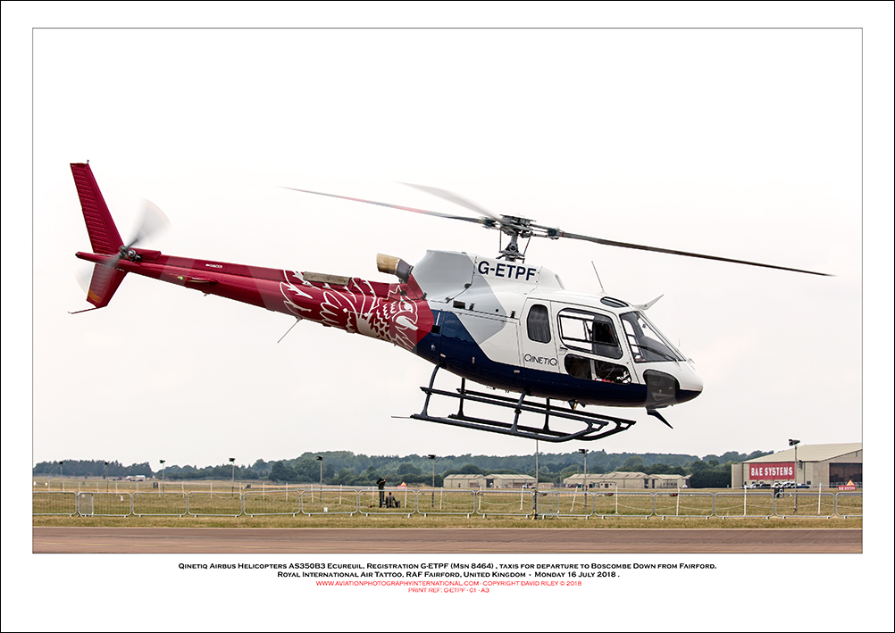 G-ETPF - Qinetiq Airbus Helicopters AS350B3 Ecureuil (Msn 8464) - 01