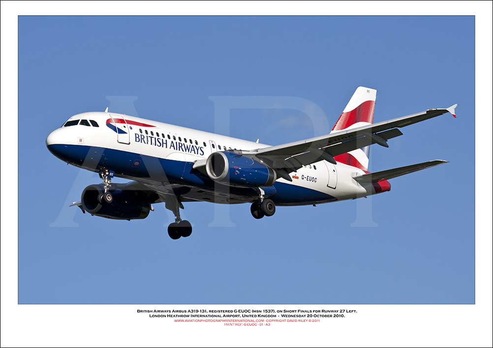  G-EUOC - British Airways Airbus A319-131 (Msn 1537 ) - 01