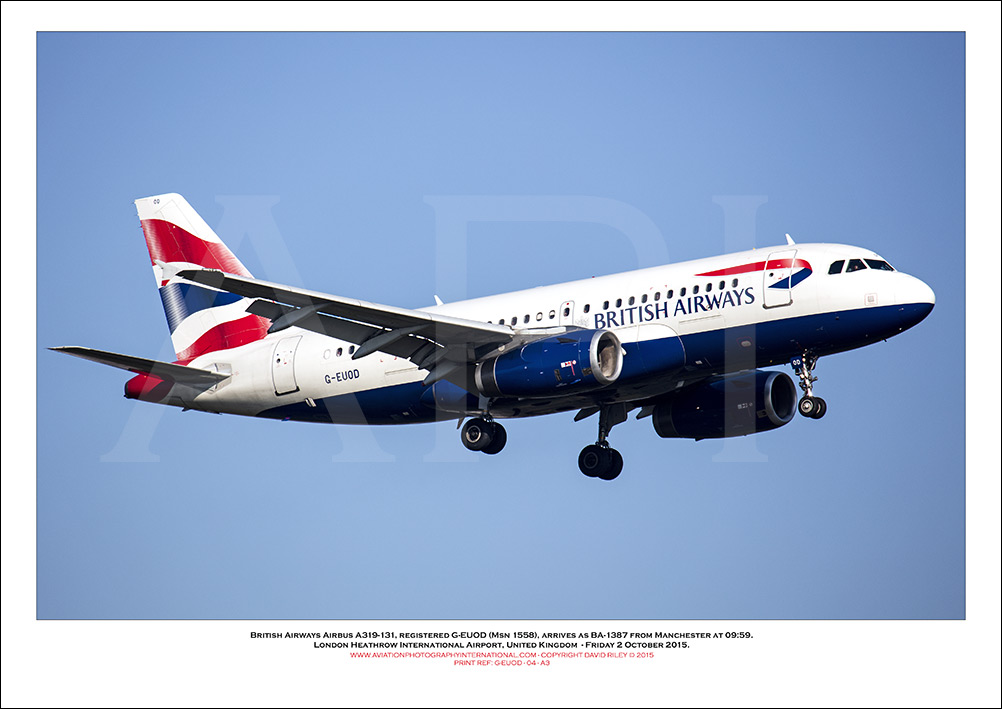  G-EUOD - British Airways Airbus A319-131 (Msn 1558 ) - 04