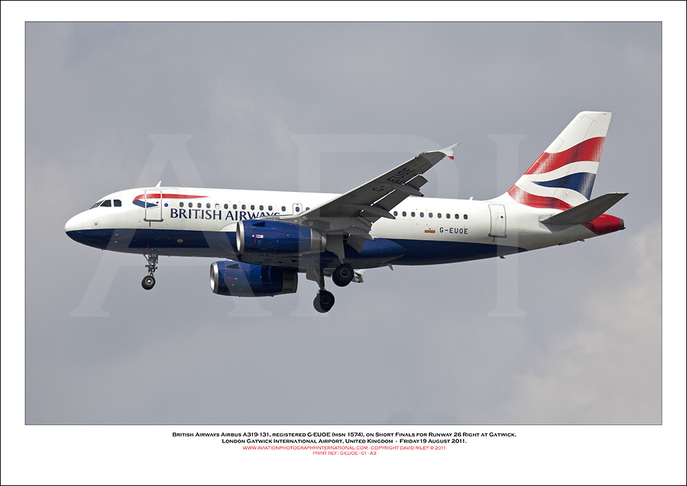  G-EUOE - British Airways Airbus A319-131 (Msn 1575 ) - 01