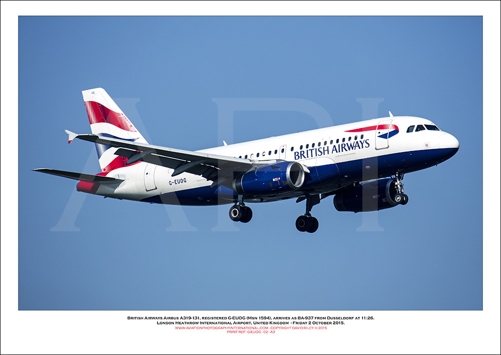 G-EUOG - British Airways Airbus A319-131 (Msn 1594 ) - 02