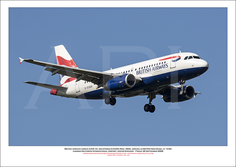  G-EUOH - British Airways Airbus A319-131 (Msn 1604 ) - 05