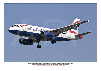  G-EUPA - British Airways Airbus A319-131 (Msn 1082 ) - 01