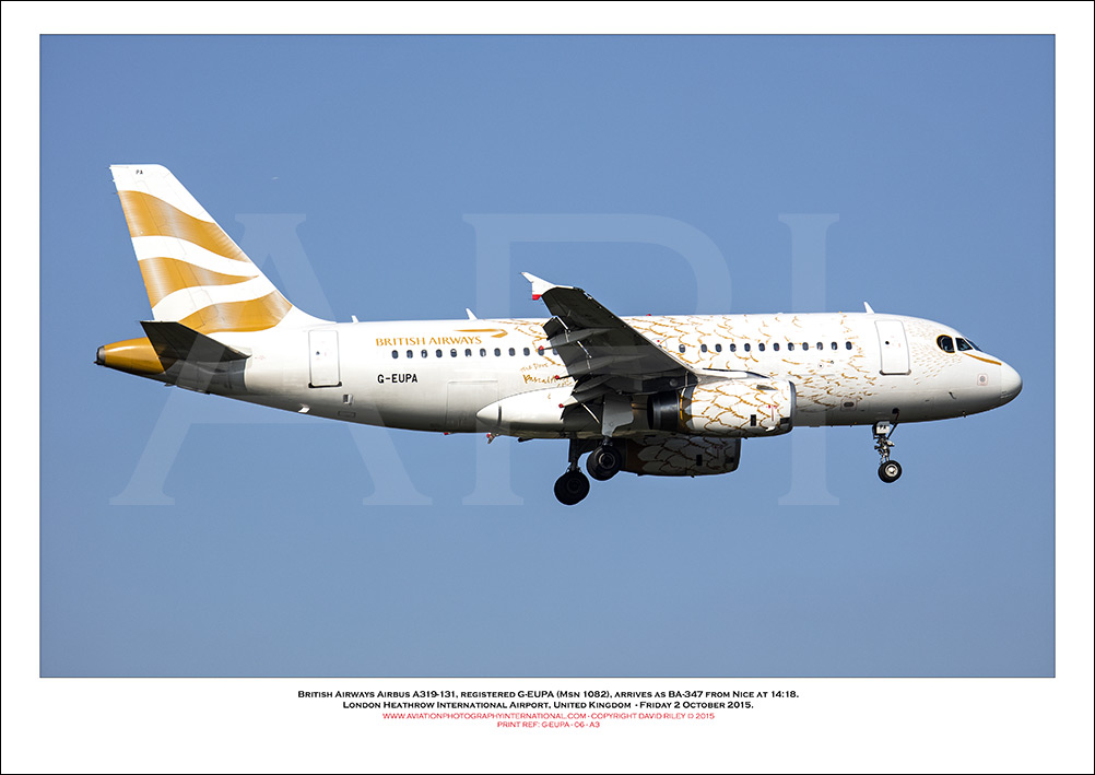  G-EUPA - British Airways Airbus A319-131 (Msn 1082 ) - 06