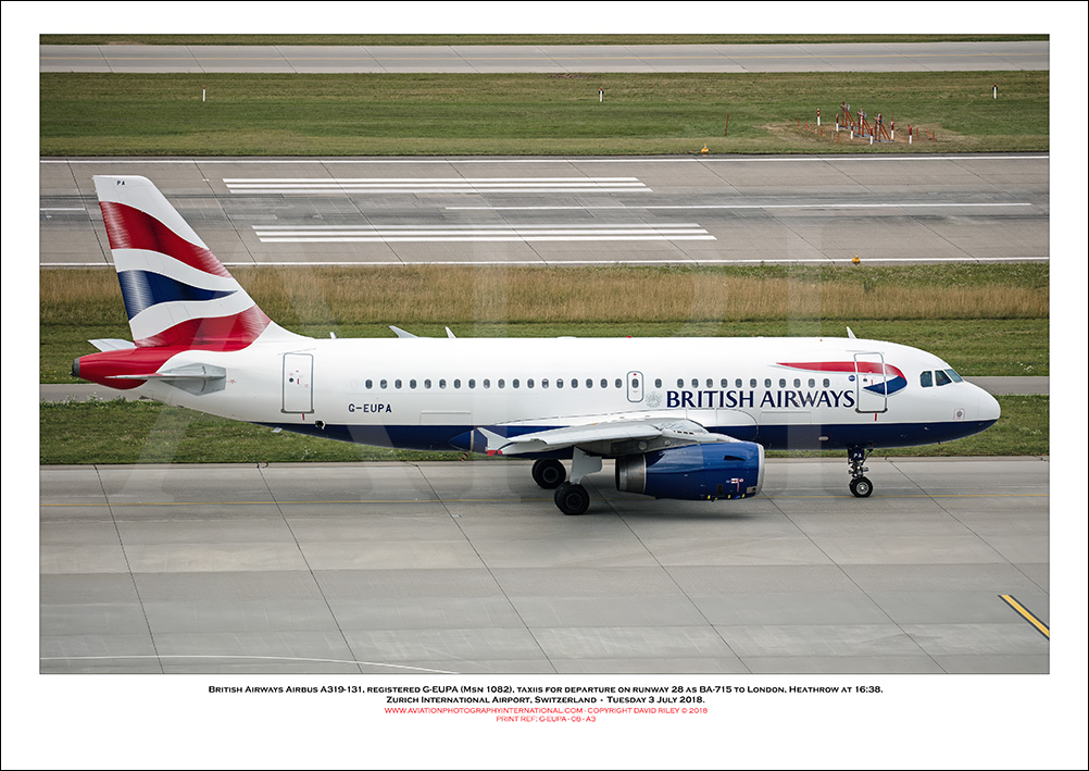  G-EUPA - British Airways Airbus A319-131 (Msn 1082 ) - 08